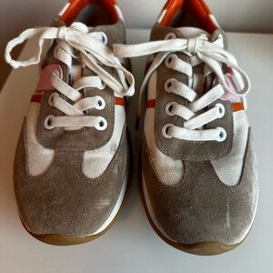 Tory Sport women’s Brown, Orange and Pink Sneakers